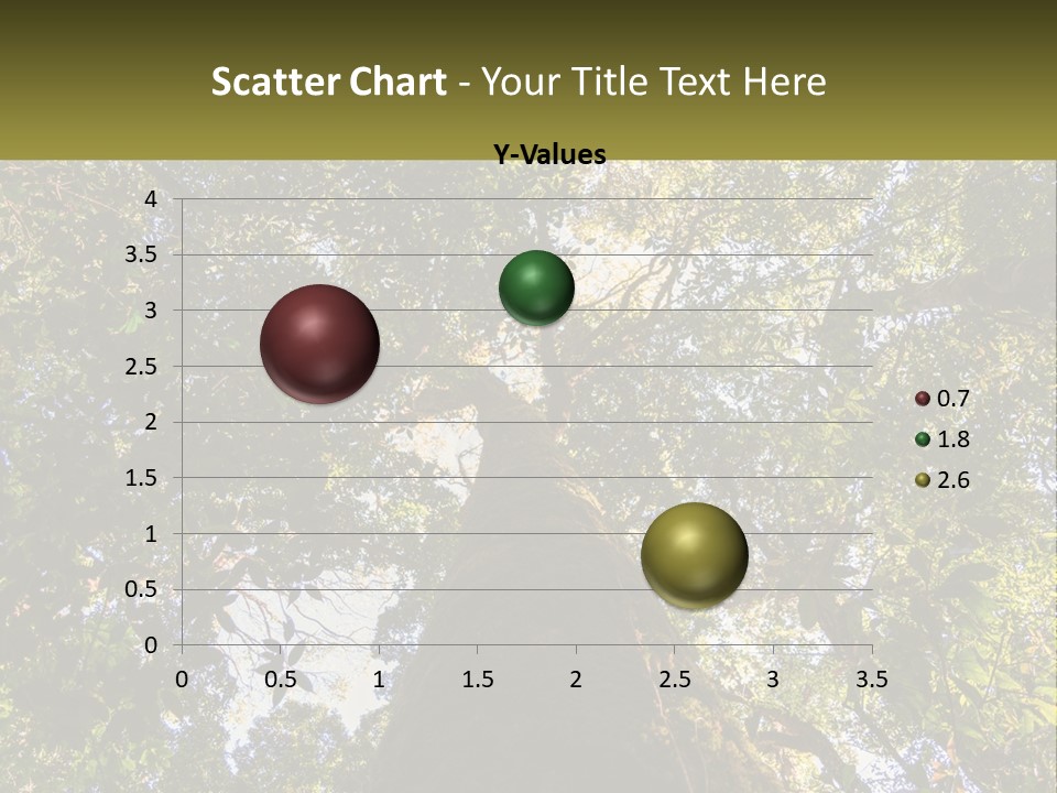 A Large Tree In The Middle Of A Forest PowerPoint Template