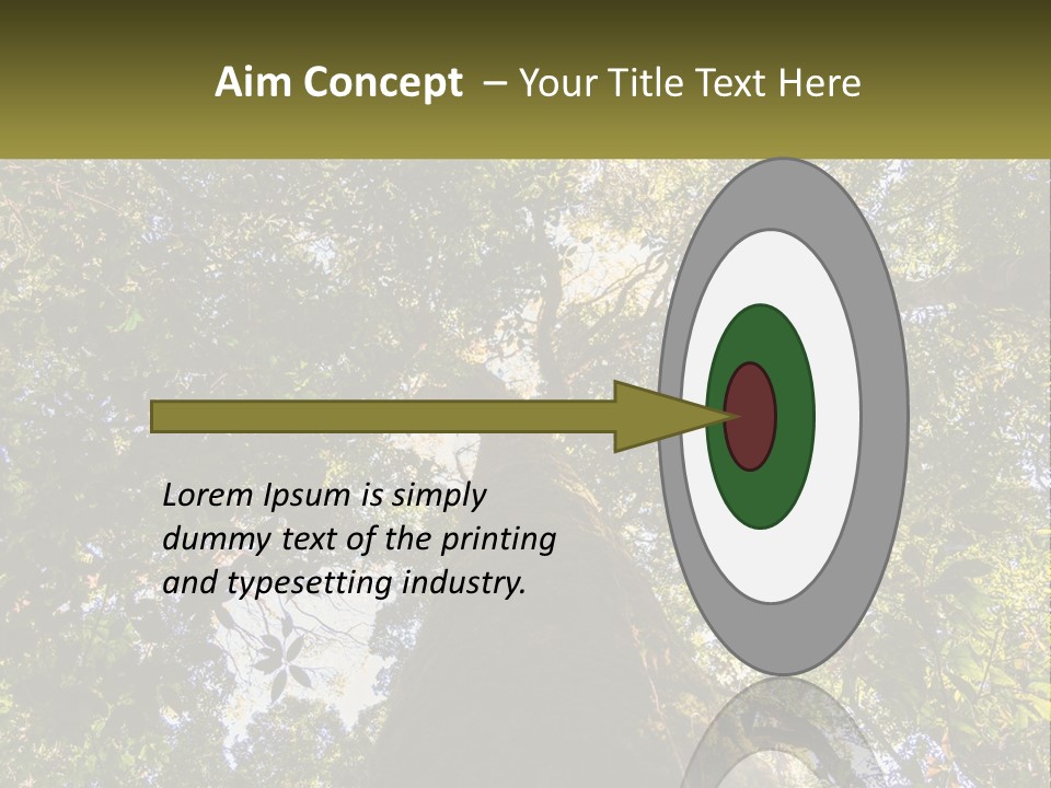 A Large Tree In The Middle Of A Forest PowerPoint Template