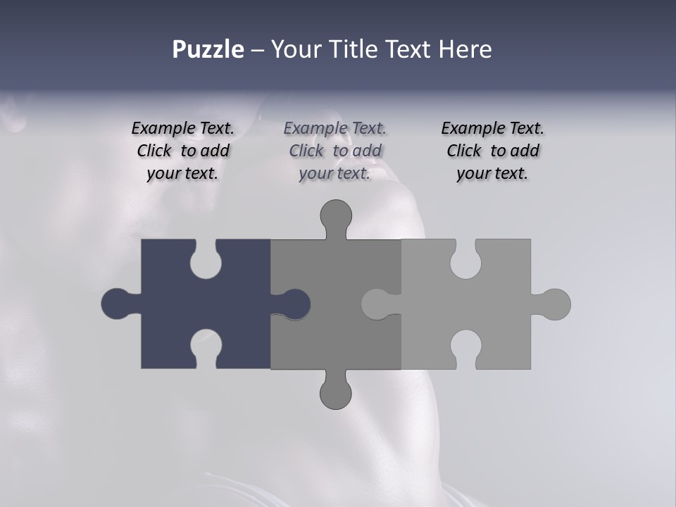 A Man And A Woman Are Touching Each Other PowerPoint Template