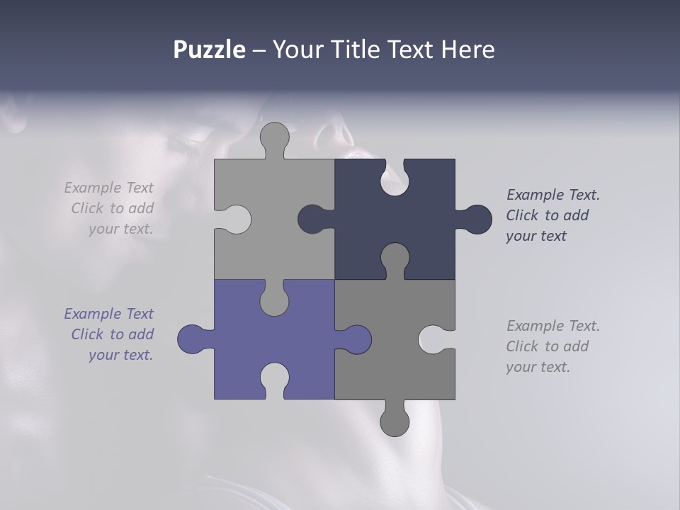 A Man And A Woman Are Touching Each Other PowerPoint Template