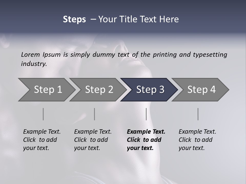 A Man And A Woman Are Touching Each Other PowerPoint Template