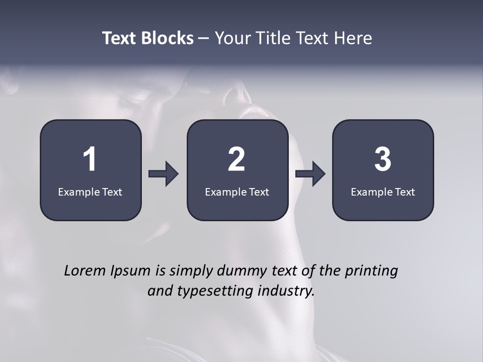 A Man And A Woman Are Touching Each Other PowerPoint Template