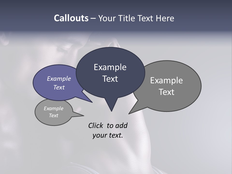 A Man And A Woman Are Touching Each Other PowerPoint Template