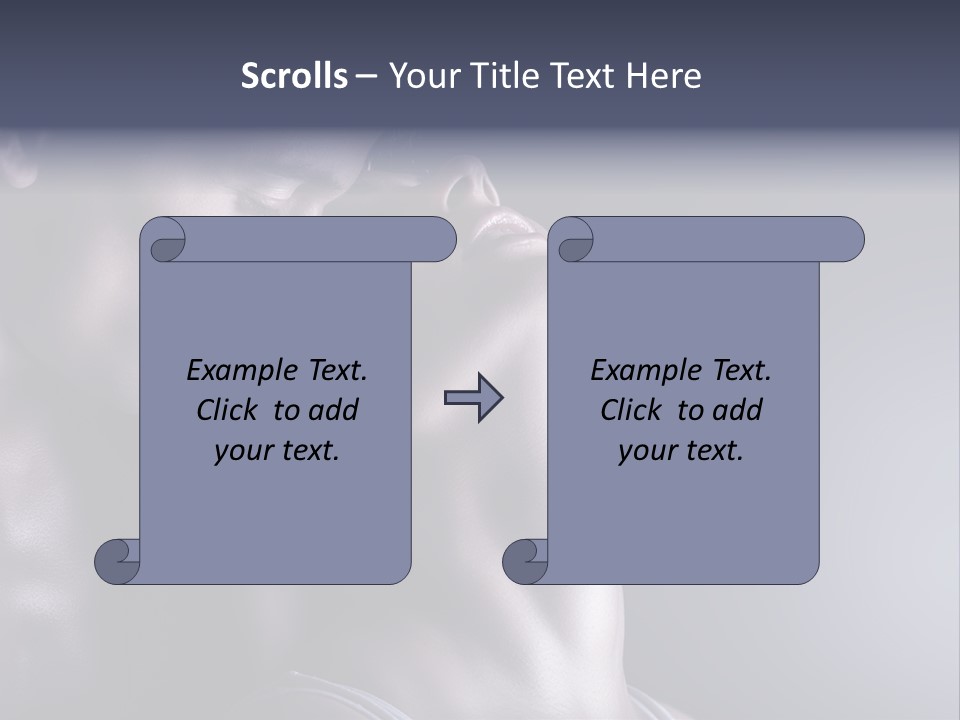 A Man And A Woman Are Touching Each Other PowerPoint Template