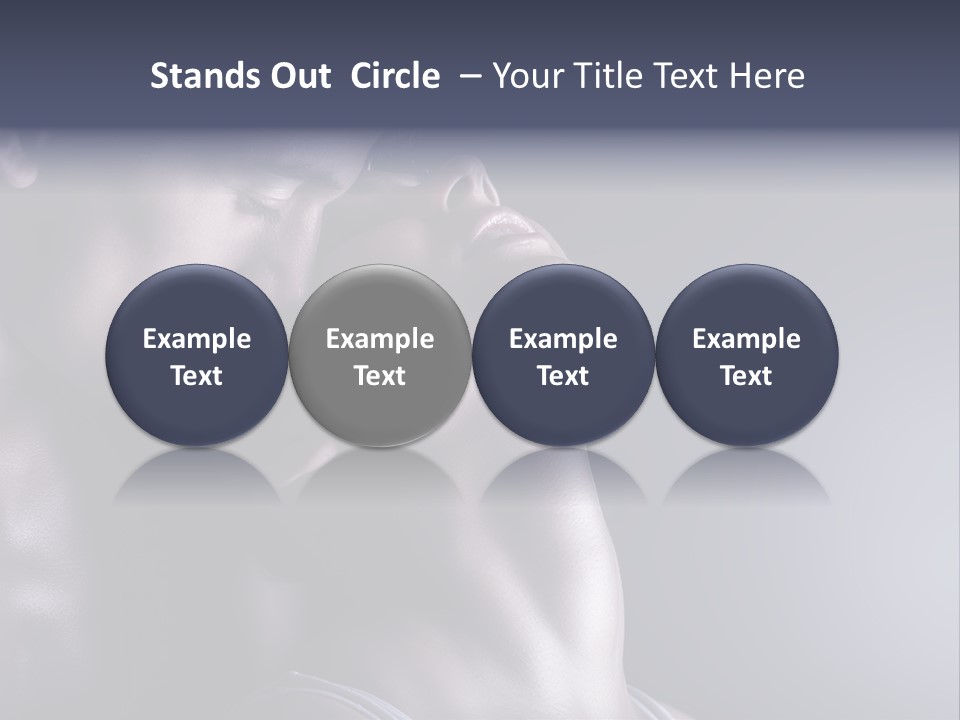 A Man And A Woman Are Touching Each Other PowerPoint Template