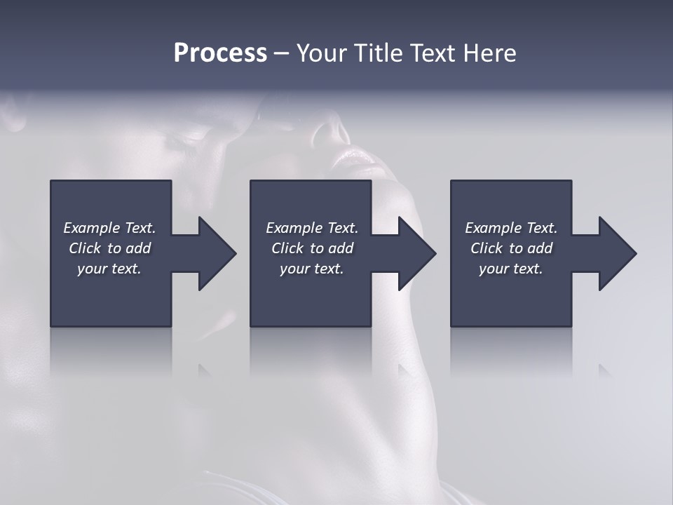 A Man And A Woman Are Touching Each Other PowerPoint Template