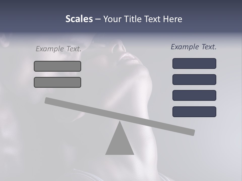 A Man And A Woman Are Touching Each Other PowerPoint Template