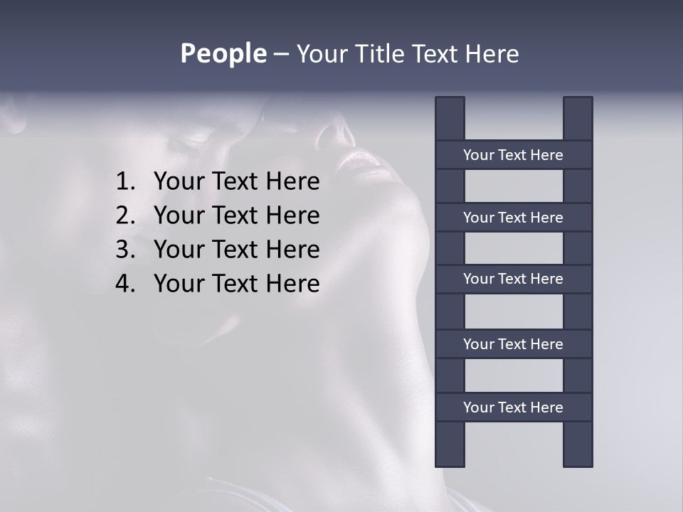 A Man And A Woman Are Touching Each Other PowerPoint Template