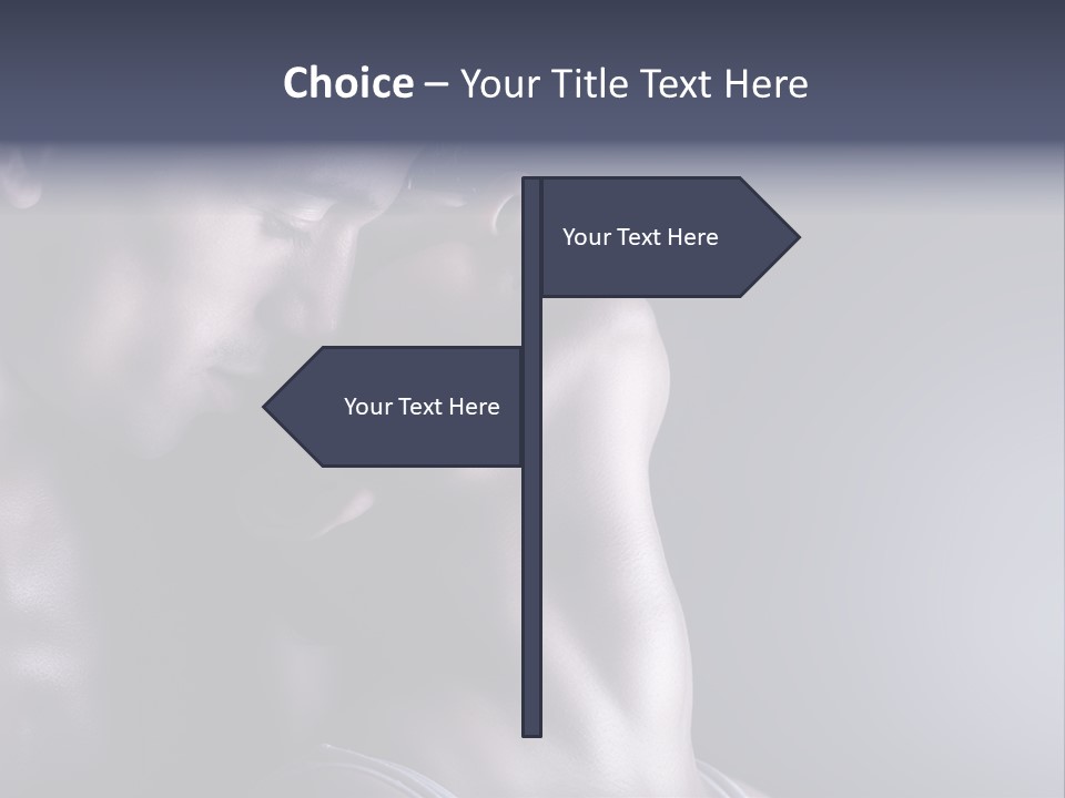 A Man And A Woman Are Touching Each Other PowerPoint Template