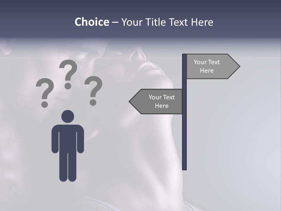 A Man And A Woman Are Touching Each Other PowerPoint Template