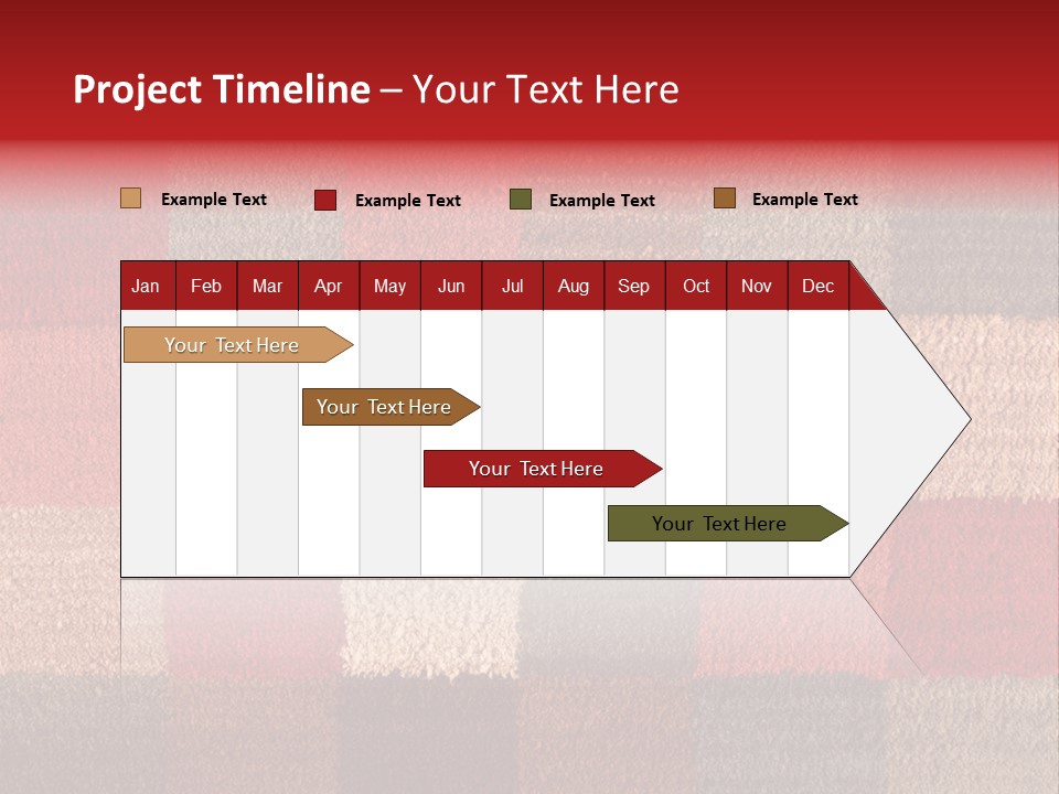 A Red, Brown, And Blue Checkered Rug With A Name On It PowerPoint Template