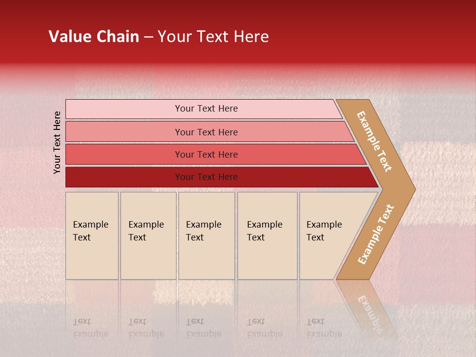 A Red, Brown, And Blue Checkered Rug With A Name On It PowerPoint Template