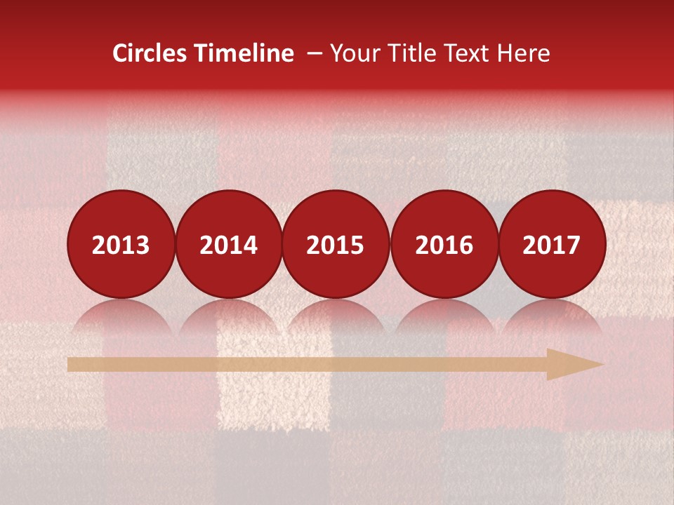 A Red, Brown, And Blue Checkered Rug With A Name On It PowerPoint Template
