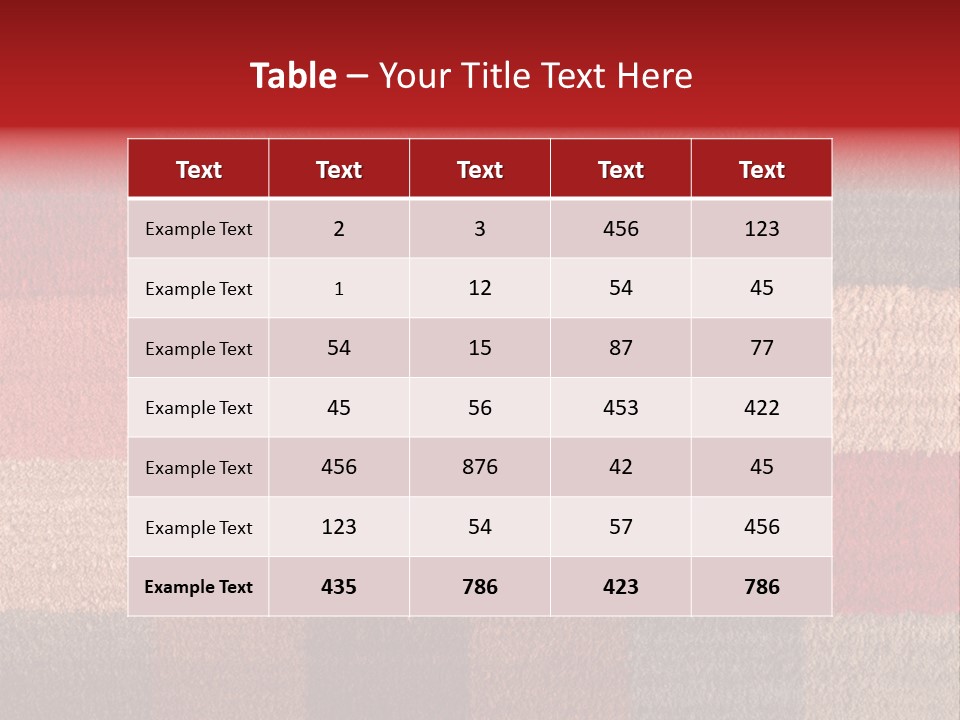 A Red, Brown, And Blue Checkered Rug With A Name On It PowerPoint Template