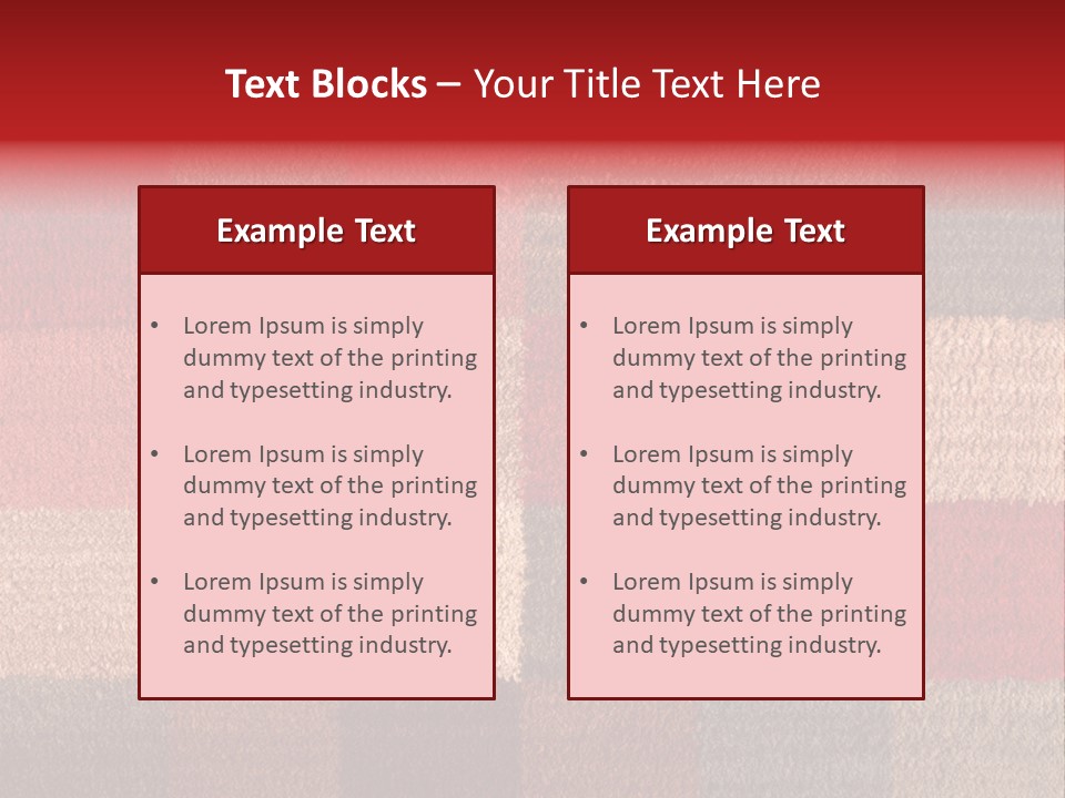 A Red, Brown, And Blue Checkered Rug With A Name On It PowerPoint Template