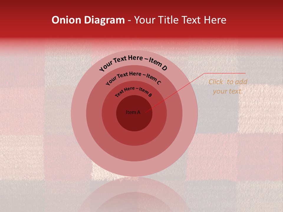 A Red, Brown, And Blue Checkered Rug With A Name On It PowerPoint Template