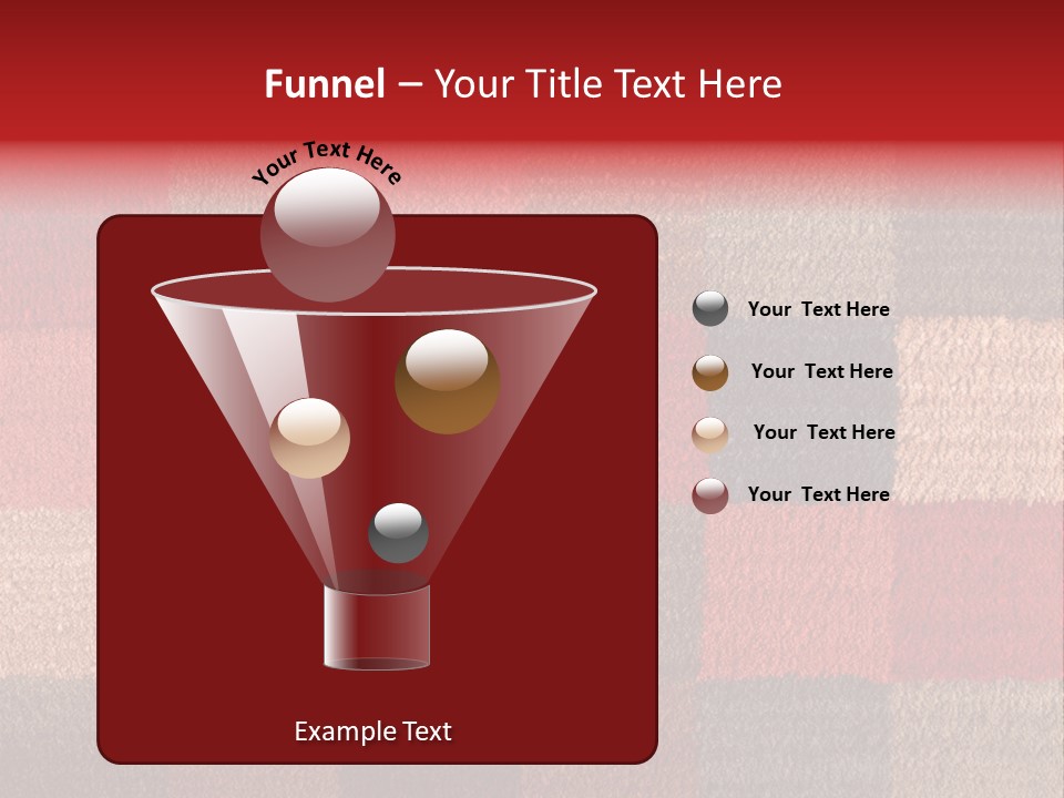 A Red, Brown, And Blue Checkered Rug With A Name On It PowerPoint Template