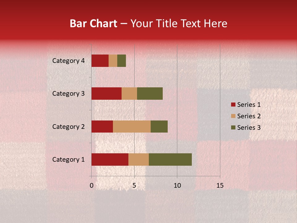 A Red, Brown, And Blue Checkered Rug With A Name On It PowerPoint Template