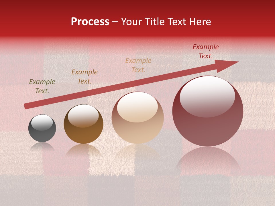 A Red, Brown, And Blue Checkered Rug With A Name On It PowerPoint Template