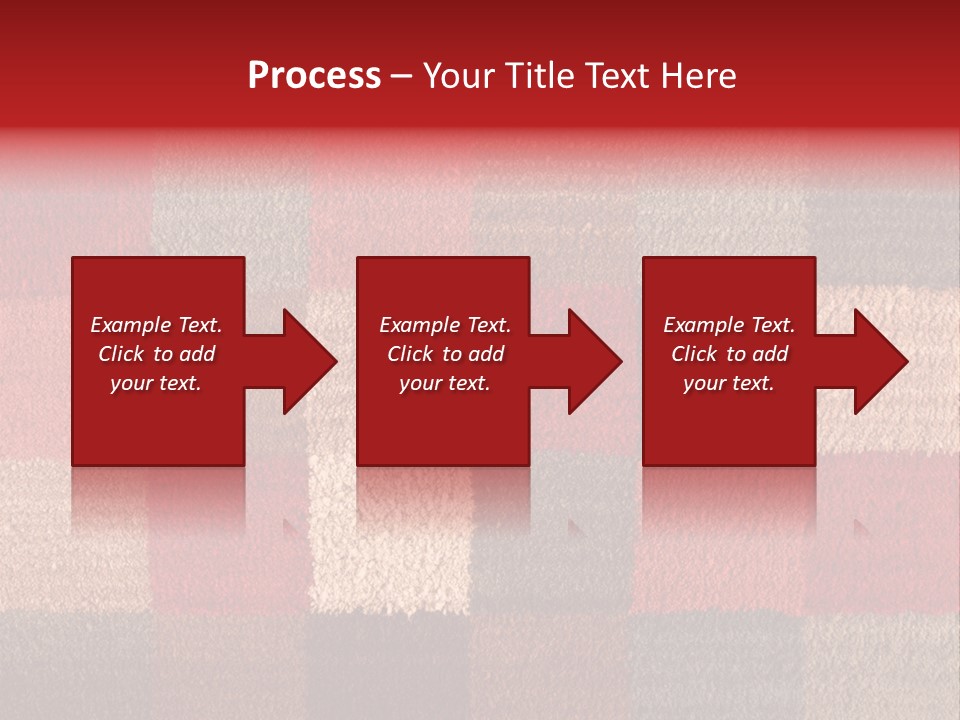 A Red, Brown, And Blue Checkered Rug With A Name On It PowerPoint Template