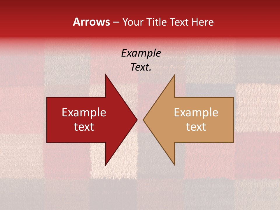 A Red, Brown, And Blue Checkered Rug With A Name On It PowerPoint Template