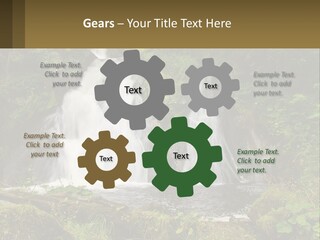 A Waterfall In The Middle Of A Lush Green Forest PowerPoint Template