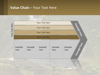 A Waterfall In The Middle Of A Lush Green Forest PowerPoint Template