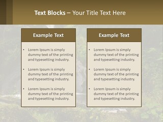 A Waterfall In The Middle Of A Lush Green Forest PowerPoint Template