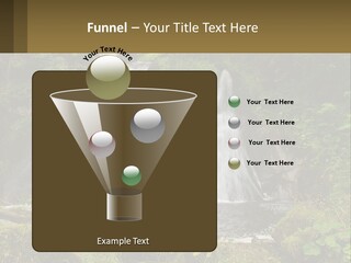 A Waterfall In The Middle Of A Lush Green Forest PowerPoint Template