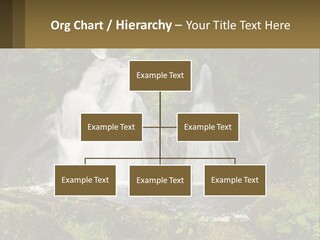 A Waterfall In The Middle Of A Lush Green Forest PowerPoint Template