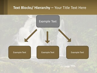 A Waterfall In The Middle Of A Lush Green Forest PowerPoint Template