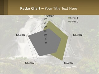 A Waterfall In The Middle Of A Lush Green Forest PowerPoint Template