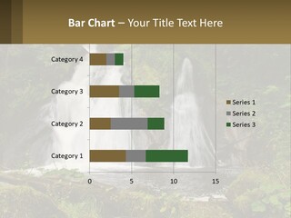 A Waterfall In The Middle Of A Lush Green Forest PowerPoint Template