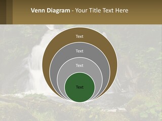 A Waterfall In The Middle Of A Lush Green Forest PowerPoint Template
