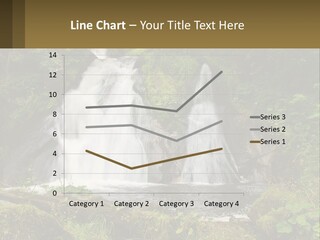 A Waterfall In The Middle Of A Lush Green Forest PowerPoint Template