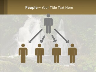A Waterfall In The Middle Of A Lush Green Forest PowerPoint Template