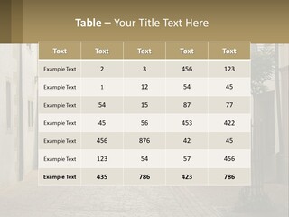 A Group Of People Walking Down A Street Next To Tall Buildings PowerPoint Template