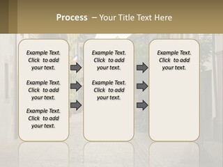 A Group Of People Walking Down A Street Next To Tall Buildings PowerPoint Template