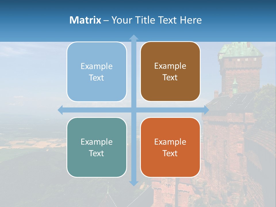 A Castle On Top Of A Hill With A Blue Sky In The Background PowerPoint Template