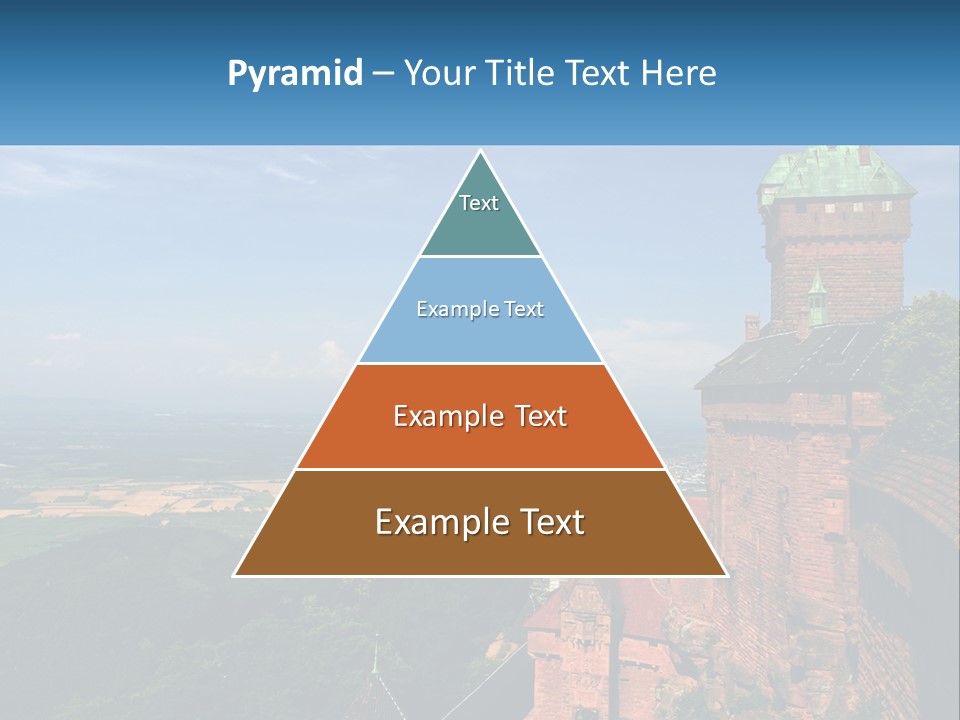 A Castle On Top Of A Hill With A Blue Sky In The Background PowerPoint Template