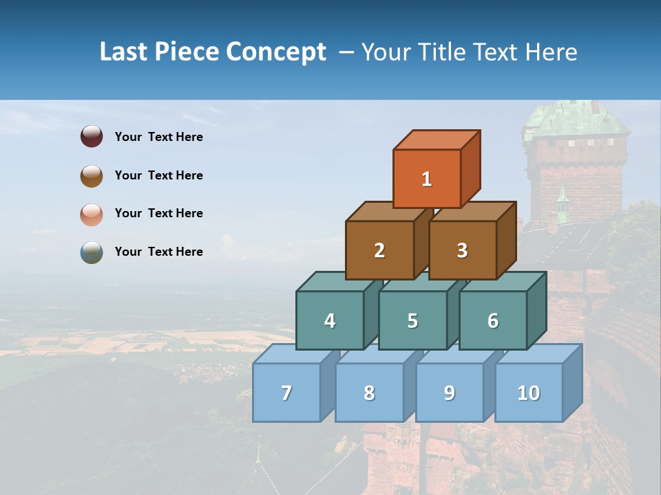 A Castle On Top Of A Hill With A Blue Sky In The Background PowerPoint Template