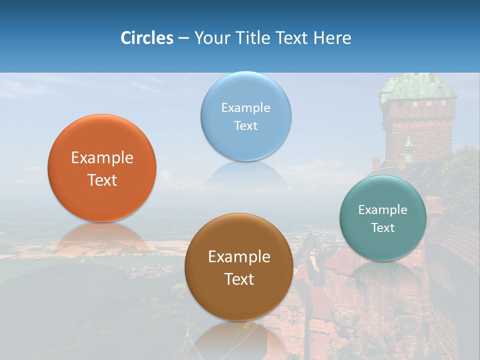 A Castle On Top Of A Hill With A Blue Sky In The Background PowerPoint Template