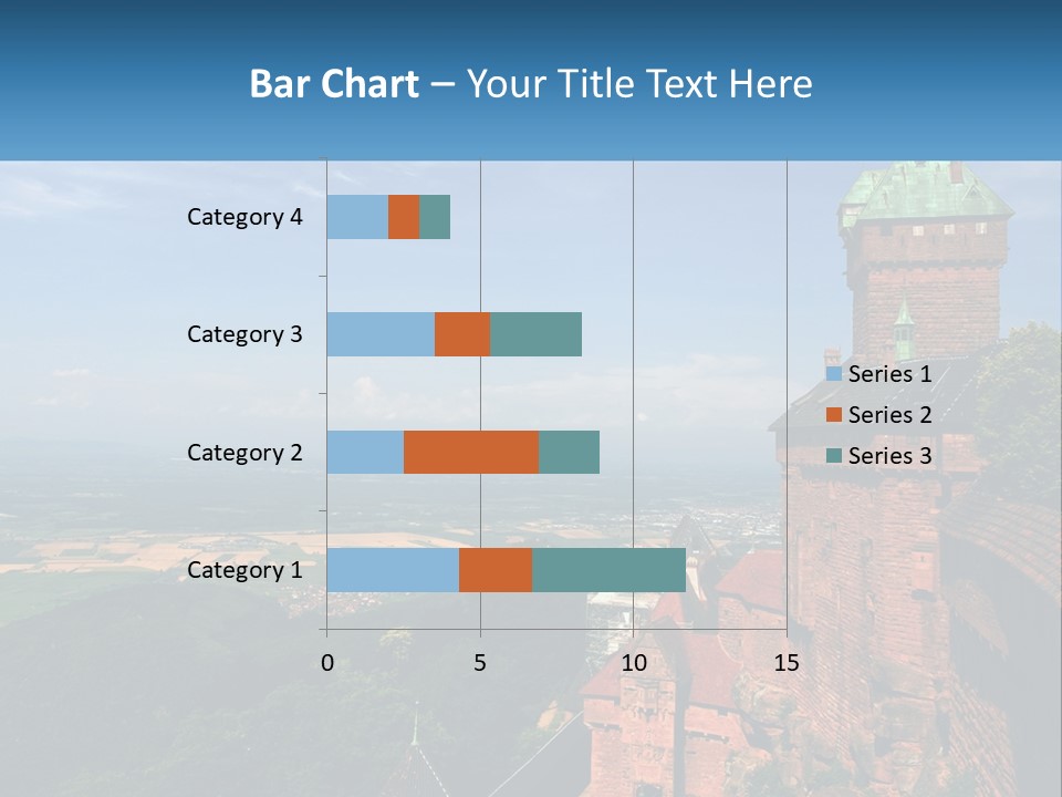 A Castle On Top Of A Hill With A Blue Sky In The Background PowerPoint Template