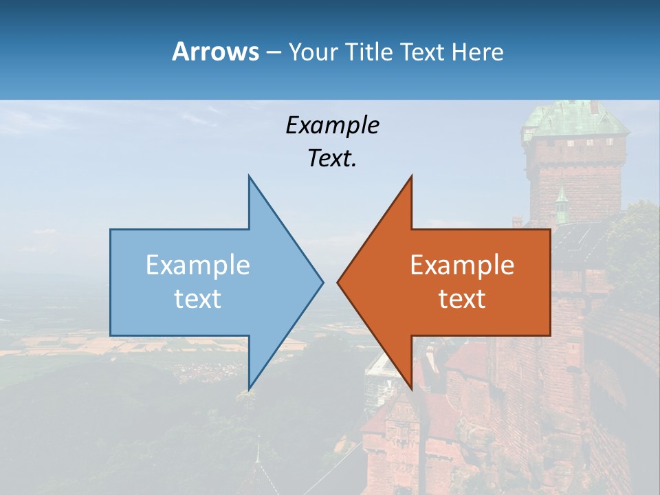 A Castle On Top Of A Hill With A Blue Sky In The Background PowerPoint Template