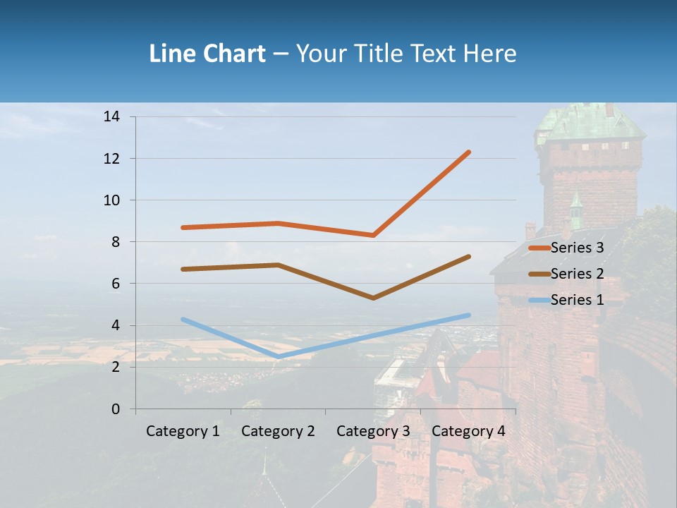 A Castle On Top Of A Hill With A Blue Sky In The Background PowerPoint Template