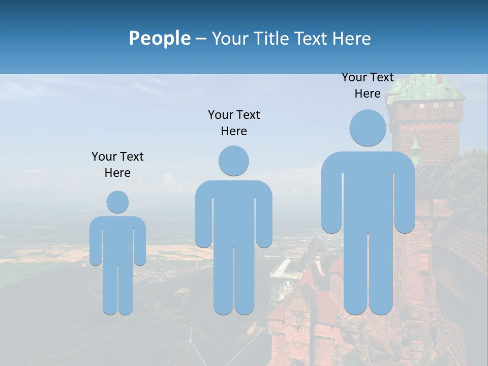 A Castle On Top Of A Hill With A Blue Sky In The Background PowerPoint Template