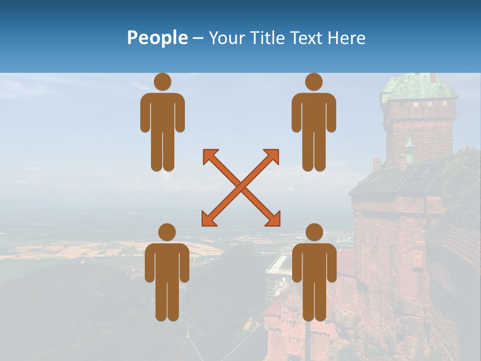A Castle On Top Of A Hill With A Blue Sky In The Background PowerPoint Template