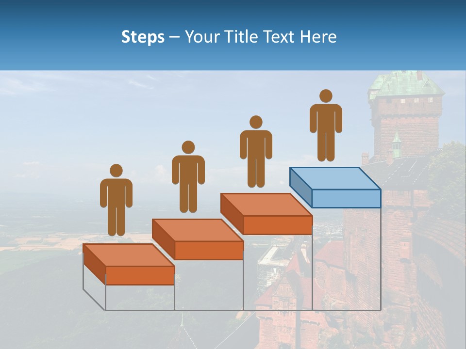 A Castle On Top Of A Hill With A Blue Sky In The Background PowerPoint Template