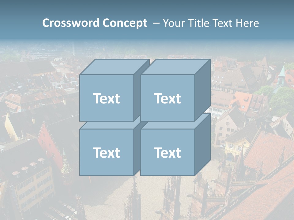 A Large City With Lots Of Tall Buildings PowerPoint Template