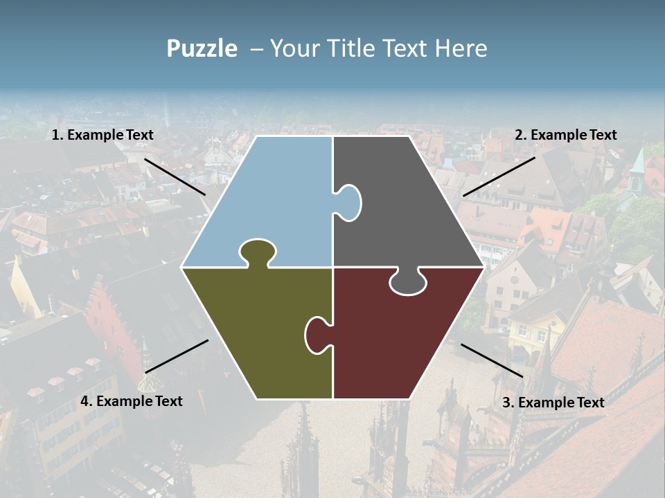 A Large City With Lots Of Tall Buildings PowerPoint Template